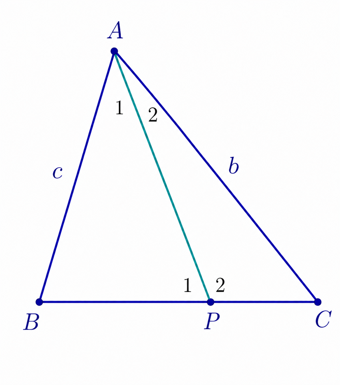 Ratio Lemma configuration in triangle ABC