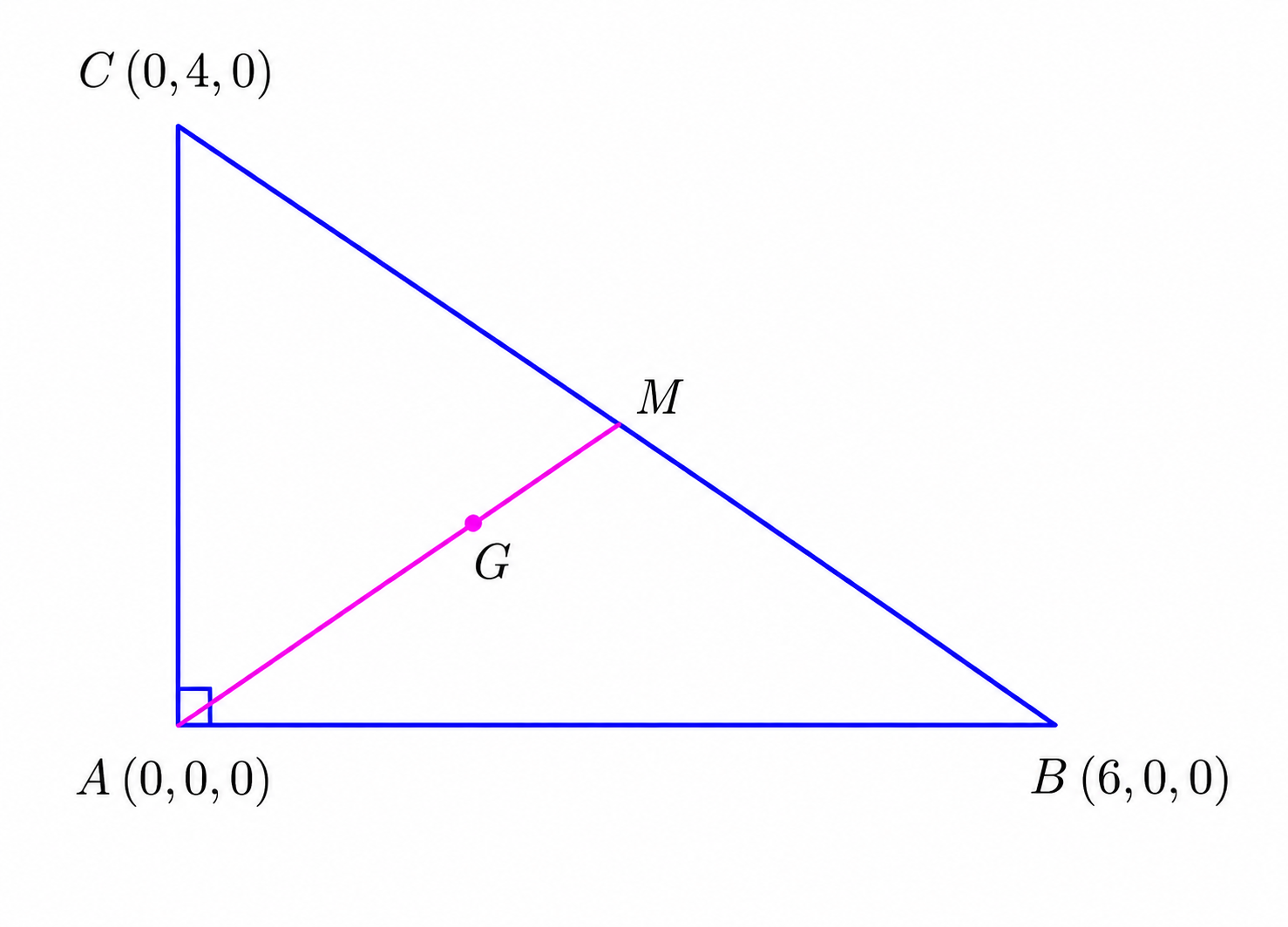 Triangle coordinate setup