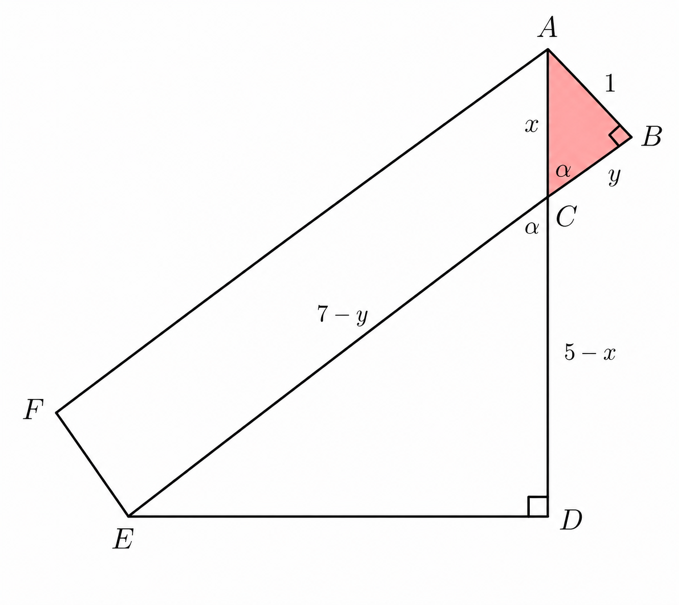 Similar triangles diagram