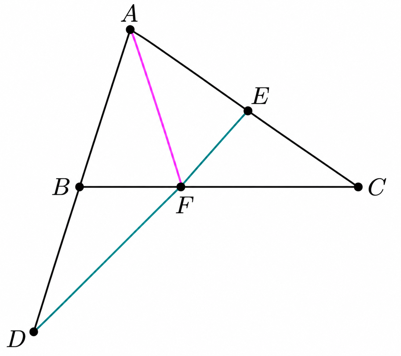 Menelaus' Theorem Example 1