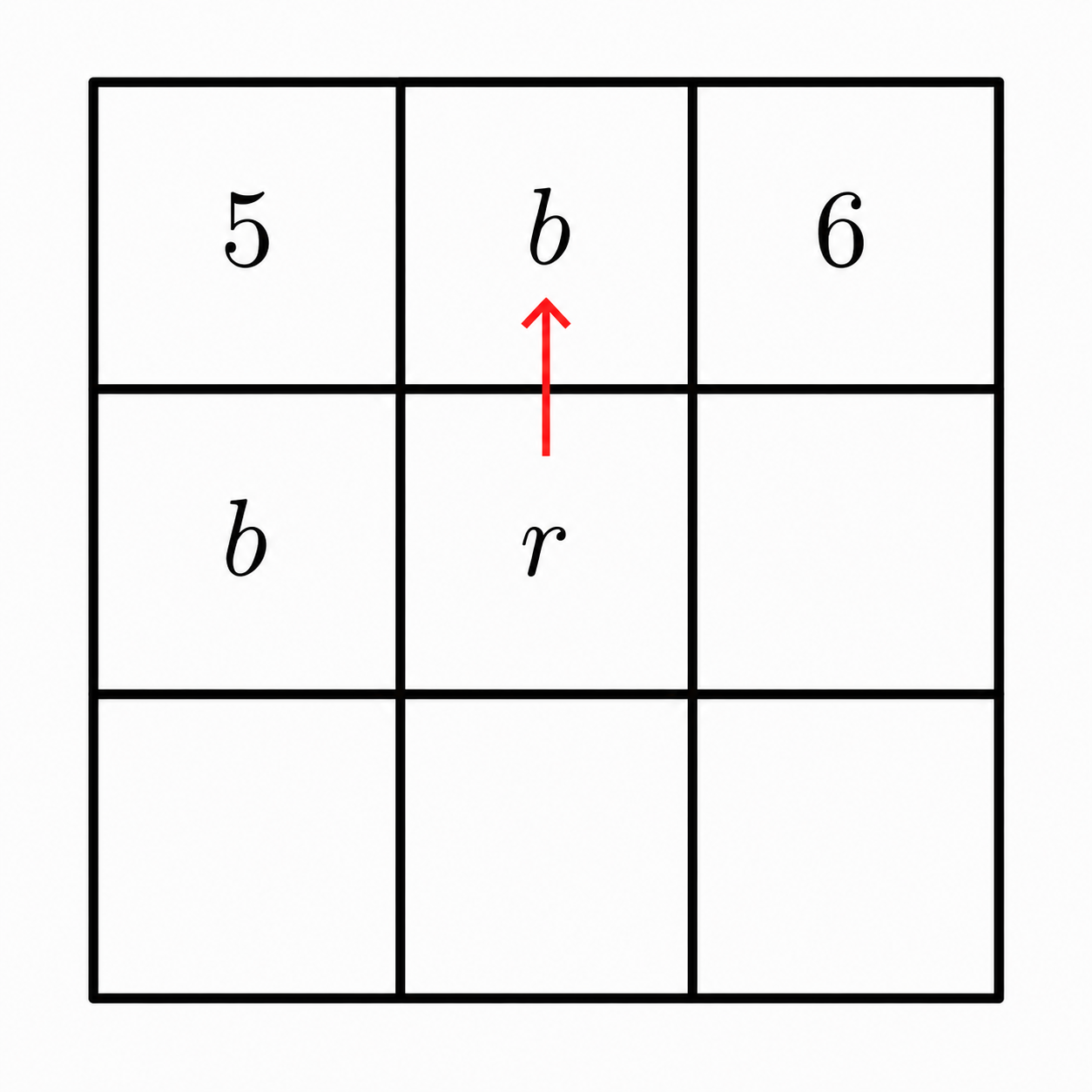 Case 3-1 with two blue squares